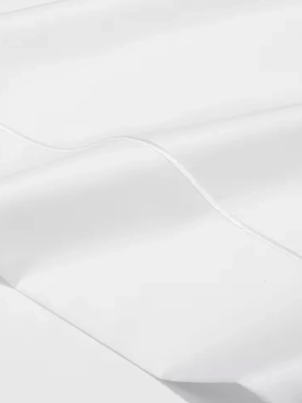Hudson Park Collection 500TC Pima Cotton Sateen Flat Sheet Queen White